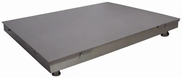 LESAK 4T1520PN, 1,5t, 1500x2000mm, nerez (Podlahová vážní plošina v nerezovém provedení bez vážního indikátoru)