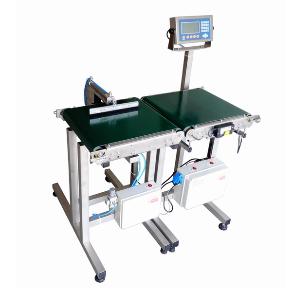 LESAK H400400VDVM, 15kg (Kontrola hmotnosti výrobku v nastaveném limitu s vyřazovacím pístem)