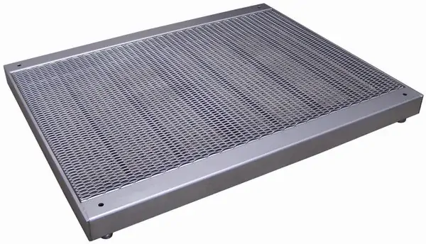 LESAK 4T0810RN, 300kg/100g, 800x1000mm, nerez (Podlahová vážní plošina v nerezovém provedení se zátěžovým roštem bez vážního indikátoru)