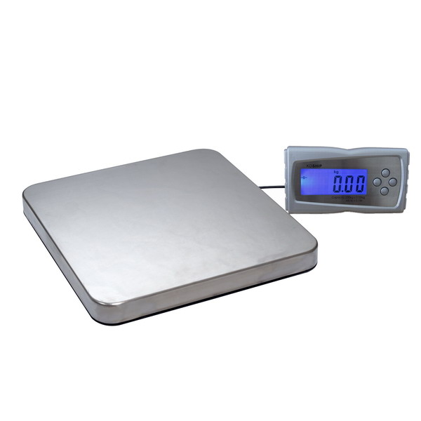 LESAK KD-SHIP, 200kg/50g, 390x310mm, (Levná balíková váha pro kontrolní vážení s odděleným displejem a provozem i na baterie)