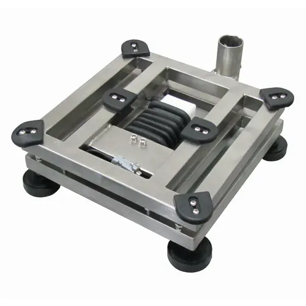 LESAK 1T5050NNRWS/DR, 60;150kg/20;50g, 500x500mm (Můstková nerezová voděodolná váha s dvojím rozsahem a nerezovým vážním indikátorem RWS)