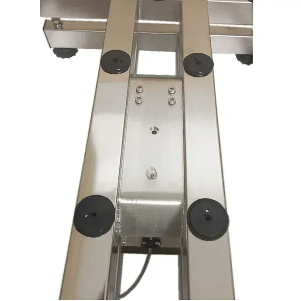LESAK 1T6080NNRWS/DR, 60;150kg/20;50g, 600x800mm (Můstková nerezová voděodolná váha s dvojím rozsahem a nerezovým vážním indikátorem RWS)