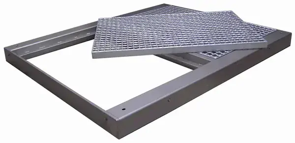 LESAK 4T0810RN, 300kg/100g, 800x1000mm, nerez (Podlahová vážní plošina v nerezovém provedení se zátěžovým roštem bez vážního indikátoru)