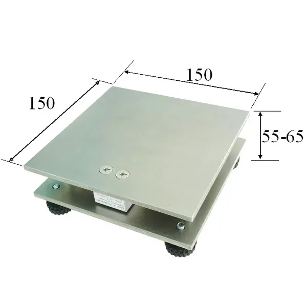 LESAK 1T1515NN, 30kg, 150x150mm, nerez (Vážní můstek v nerezovém provedení bez vážního indikátoru)