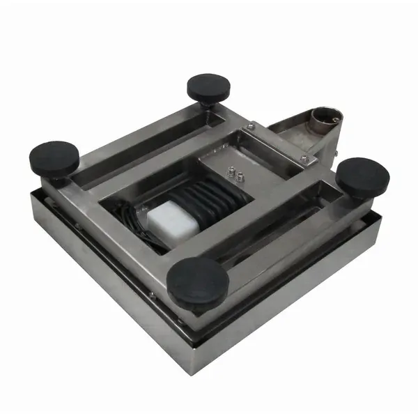 LESAK 1T5050NNRWS/DR, 60;150kg/20;50g, 500x500mm (Můstková nerezová voděodolná váha s dvojím rozsahem a nerezovým vážním indikátorem RWS)