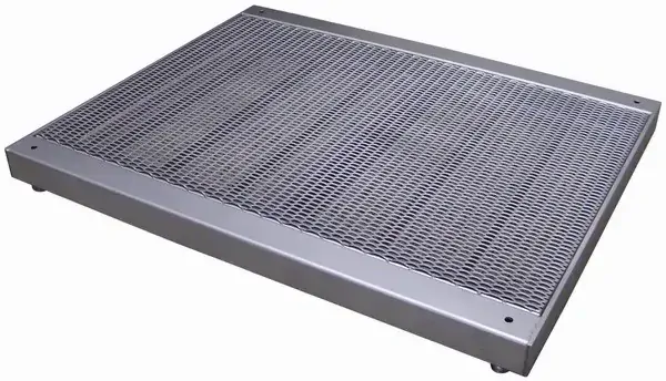LESAK 4T0810RN, 300kg/100g, 800x1000mm, nerez (Podlahová vážní plošina v nerezovém provedení se zátěžovým roštem bez vážního indikátoru)