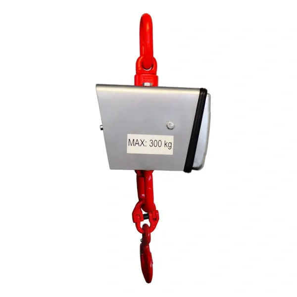 LESAK J1-RWS, 60kg/20g, nerez (Závěsná/jeřábová váha pro obchodní vážení s LCD displejem v nerezu)