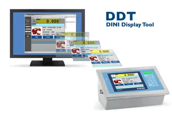 DINI ARGEO 3590EGT8 dotykový LCD 8", nerez IP68 (3590ET8 Nerezový indikátor hmotnosti s 8" dotykovou obrazovkou pro průmyslové aplikace )