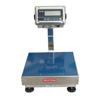 LESAK 1T3030NNRWS, 6kg/2g, 300x300mm, nerez (Můstková nerezová voděodolná váha s nerezovým vážním indikátorem RWS)