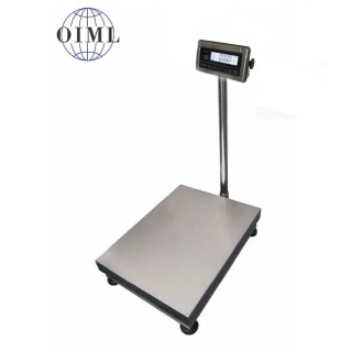 LESAK 1T4560NNRWS/DR, 15;30kg/5;10g, 450x600mm (Můstková nerezová voděodolná váha s dvojím rozsahem a nerezovým vážním indikátorem RWS)