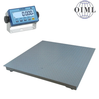 LESAK 4T1215L-MB-DFWL, 3000kg/1kg, 1200x1500mm, lak (Podlahová váha v lakovaném provedení s vážním indikátorem)